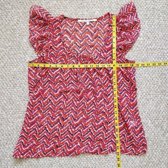 Collective Concepts chevron print blouse S - Picture 3 of 7